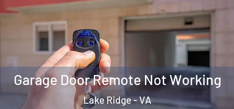  Garage Door Remote Not Working Lake Ridge - VA