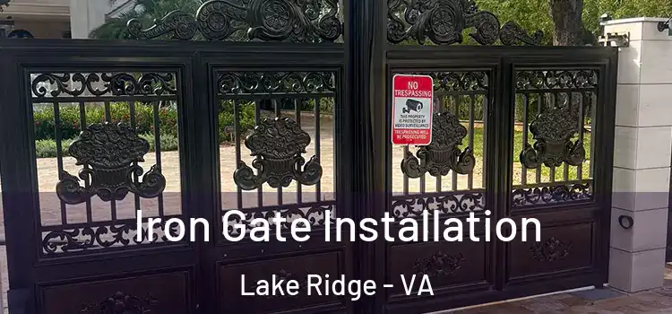  Iron Gate Installation Lake Ridge - VA